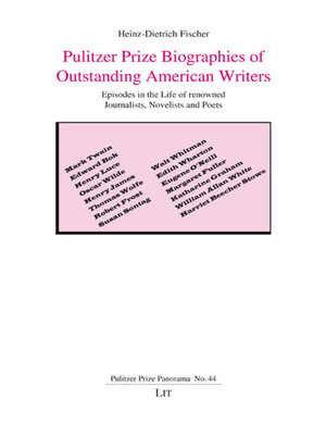 cover image of Pulitzer Prize Biographies of Outstanding American Writers